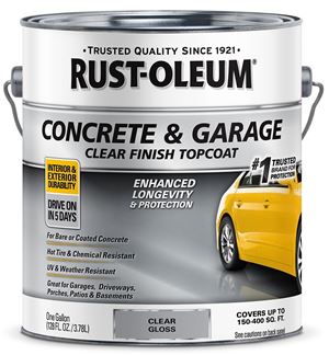 Rust-Oleum 320202 Floor Coating, Gloss, Clear, 1 gal, Pack of 2