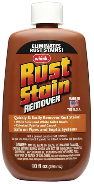 Whink 01281 Rust and Stain Remover, 10 oz, Liquid, Acrid, Pack of 6