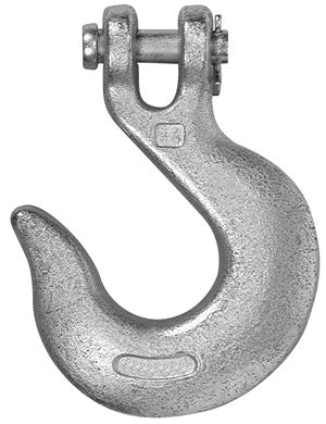 Campbell T9401824 Clevis Slip Hook, 1/2 in, 9200 lb Working Load, 43 Grade, Steel, Zinc