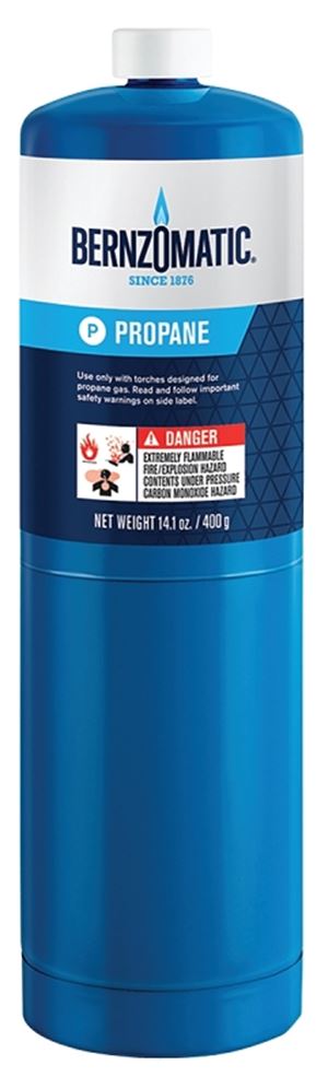 BernzOmatic 304182 Hand Torch Cylinder, Propane, 14.1 oz, Liquid Form, Pack of 12