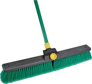 Quickie Super Bulldozer 00628 Push Broom, Polypropylene Bristle, Steel Handle