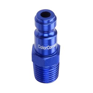 ColorConnex A72440C-X Plug, 1/4 in, MNPT, Aluminum, Anodized