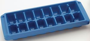 Chef Craft 21846 Ice Cube Tray, 16-Compartment, Assorted, Dishwasher Safe: Yes