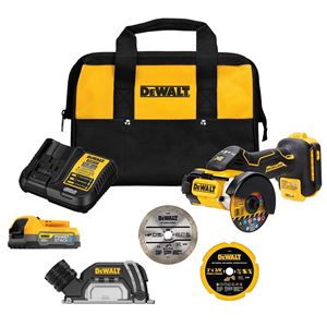 DEWALT DCS438E1 Cordless Angle Grinder, Battery Included, 20 V, 3 in Dia Blade, 20,000 rpm Speed