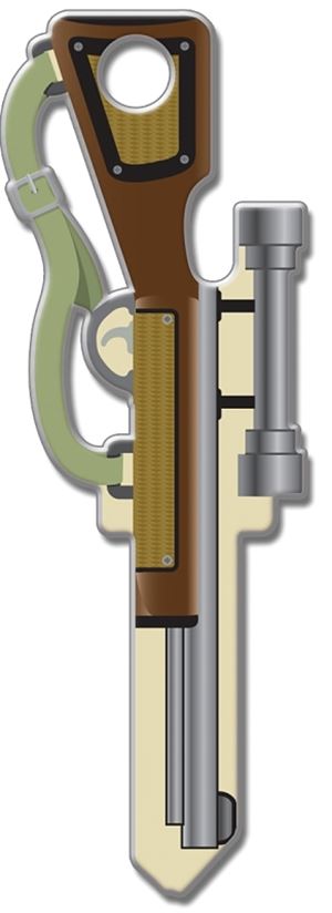 Lucky Line Key Shapes Series B118S Key Blank, Brass, Enamel, For: Schlage Locks, Pack of 5