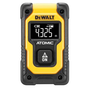 DEWALT Atomic Compact Series DW055PL Pocket Laser Distance Measurer, 55 ft, LCD Display