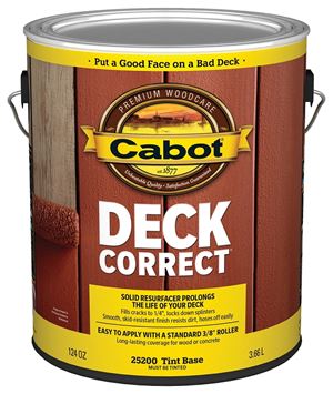 Cabot 140.0025200.007 Deck Coating, Tint Base, Liquid, 1 gal, Pack of 4