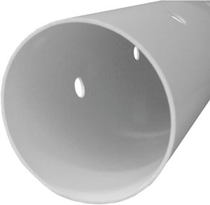 JM Eagle 2733 Sewer Pipe, 3 in, 10 ft L, Solvent Weld, PVC, White