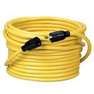 CCI 090288802 Extension Cord, 12 AWG Cable, 50 ft L, 20 A, 125 V, Bright Yellow