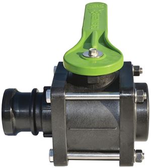 Green Leaf VF204FP Ball Valve, 2 x 2 in Connection, Female NPT x Male, 125 psi Pressure, Manual Actuator