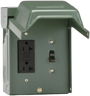 GE U010S010GRP Power Outlet, 20 A, 120 V, Green