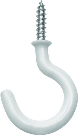 OOK 50357 Mug Hook, 1-1/4 in L, Vinyl-Coated