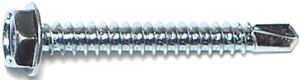 Midwest Fastener 10281 Screw, #10 Thread, 1-1/2 in L, Hex, Socket Drive, Self-Drilling Point, Steel, Zinc