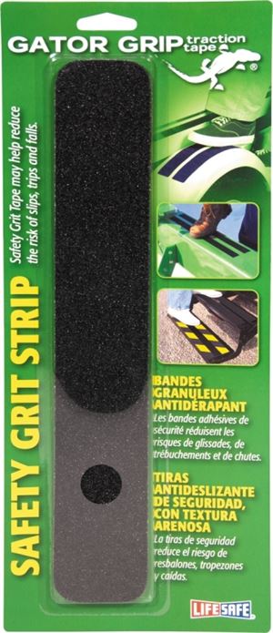 Incom RE624BL Safety Grit Tape, 12 in L, 2 in W, Black