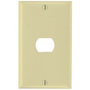 Legrand K1I Wallplate, 4-1/2 in L, 2-3/4 in W, 1 -Gang, Thermoset, Ivory