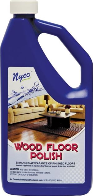 nyco NL90429-903206 Wood Floor Polish, 32 oz, Liquid, Acrylic Polymer, White, Pack of 6