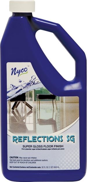 nyco NL90422-903206 Floor Polish, 32 oz, Liquid, Acrylic Polymer, White, Pack of 6
