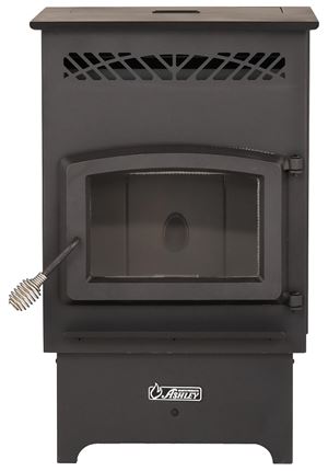 ASHLEY AP60 Pellet Stove, 21 in W, 23.77 in D, 32.8 in H, 2200 sq-ft Heating