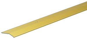 Frost King H591FB/6 Carpet Bar, 6 ft L, 1-3/8 in W, Fluted Surface, Aluminum, Gold, Satin