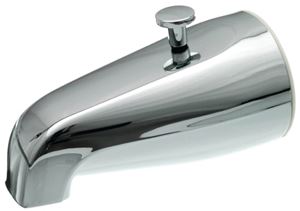 Danco 80765 Tub Spout with Diverter, Metal, Chrome Plated, For: 1/2 in or 3/4 in IPS Connections
