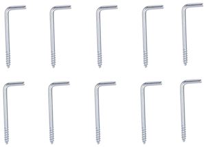 ProSource LR-399-PS Screw Hook, 3/8 in Opening, 3 mm Thread, 1-3/8 in L, Steel, Zinc