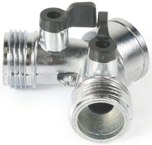 Camco USA 20113 Shut-Off Valve, Male x Male, Metal, Silver