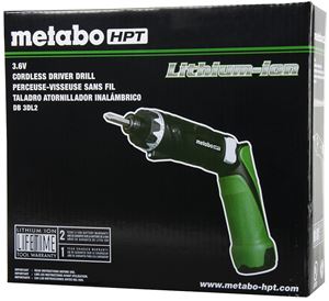 Metabo HPT DB3DL2M Screwdriver Kit, Battery Included, 3.6 V, 1.5 Ah, 1/4 in Chuck, Hex Chuck