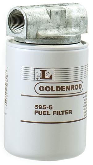 DL Goldenrod 595 Fuel Filter, 50 psi Pressure, 1 in Connection, NPT, 25 gpm