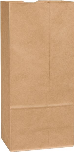 Duro Bag 80076 BBL Sack, 12 x 7 x 17 in, 57 lb, Kraft Paper, Brown