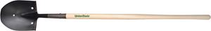 Razor-Back 40105 Rice Shovel, 8-7/8 in W Blade, Steel Blade, Hardwood Handle, Long Handle, 48 in L Handle
