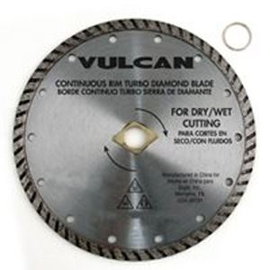 Vulcan 934161OR Continuous Turbo Diamond Blade, 10 in Dia, 7/8 in Arbor