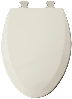 Mayfair 141EC 346/146EC Toilet Seat, Elongated, Wood, Biscuit, Twist Hinge