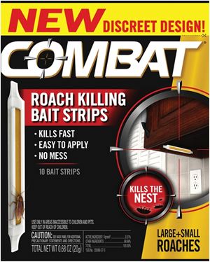 Combat 1695264 Roach Killer Bait Strip, Gel, Characteristic, Pack of 12