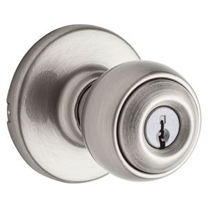 Kwikset 400P15RCLRCSK3BX Keyed Entry Knob, Satin Nickel, Pack of 3