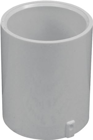 IPEX 435448 Pipe Coupling, 1/2 in, Socket, PVC, White, SCH 40 Schedule, 600 psi Pressure