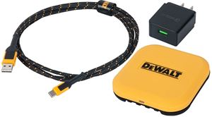 DEWALT 141 0476 DW2 USB Charger, 6 ft L Cord, Black