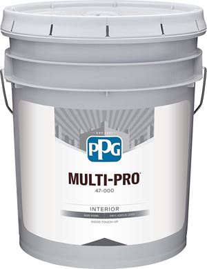 PPG MULTI-PRO 47-510 Series 47-584/05 Interior Paint, Semi-Gloss Sheen, Antique White, 5 gal