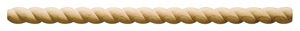 Waddell 8298 Rope Twist Moulding, 96 in L, 3/4 in W, Hardwood, Pack of 10