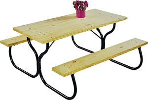 Seasonal Trends FC-30 Table Frame Kit, Heavy-Duty, Steel, Black, Powder Coated Steel, For: Outdoor Seating
