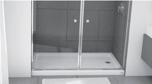 Bootz 010-1101-00 Shower Base, 60 in L, 32 in W, 5 in H, Steel, White, Alcove Installation