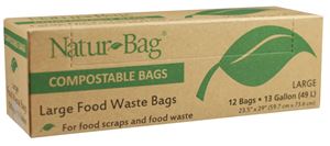 Natur-Tec NT1075-RTL-00007 Trash Bag, 13 gal