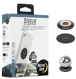 Nite Ize Orbiter STODK-01-R8 Dash-Mount Kit, Black/Silver