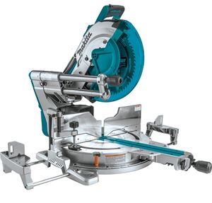 Makita LXT XSL07Z Miter Saw with Laser, Battery, 12 in Dia Blade, 4400 rpm Speed, 0 to 60 deg Max Miter Angle