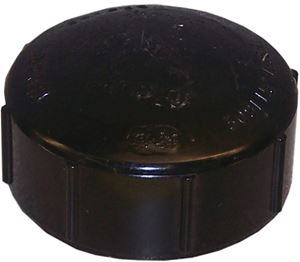 Canplas 103091BC Pipe Cap, 1-1/2 in, FIP, ABS, Black, SCH 40 Schedule