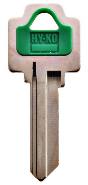 Hy-Ko 13005WR5 Key Blank, Brass/Plastic, Nickel, For: Weiser Cabinet, House Locks and Padlocks, Pack of 5