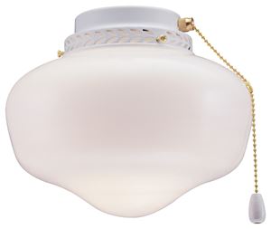 Boston Harbor CF-9SLK-WH Schoolhouse Light Kit, Opal Glass, White, White