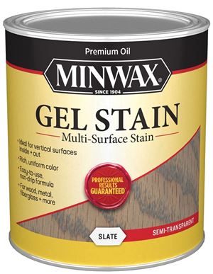 Minwax 616120444 Gel Stain, Slate, 1 qt