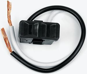 Jandorf 61014 Single Receptacle, 2 -Pole, 125 V, 15 A, Black