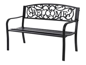 Seasonal Trends XG-204N Essentials Welcome Park Bench, Steel Seat/Frame