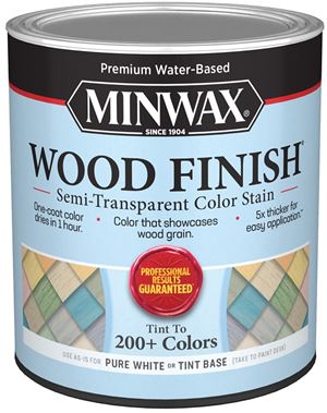 Minwax 117100000 Wood Stain, Semi-Transparent, White Tint, Liquid, 32 fl-oz, Pack of 4